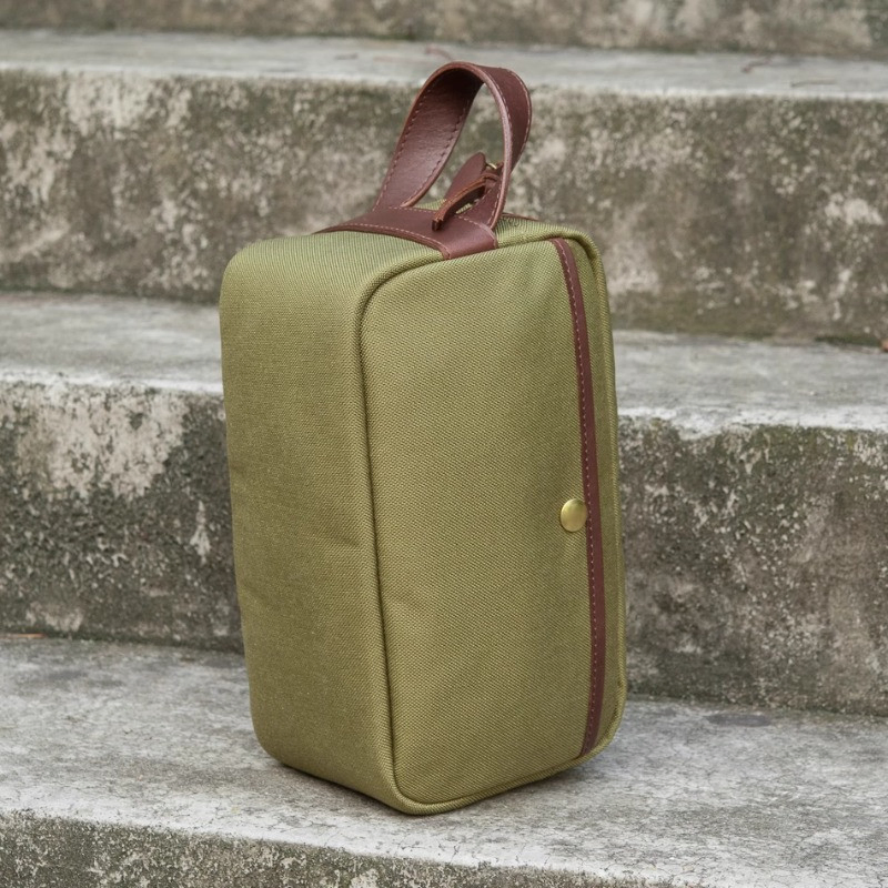 SH2634 unique Transparent Multifunctional men's Luxury Wash Toiletry genuine leather clutch bags Cotton Vanity Canvas for Women Small Men Cosmetic Bag