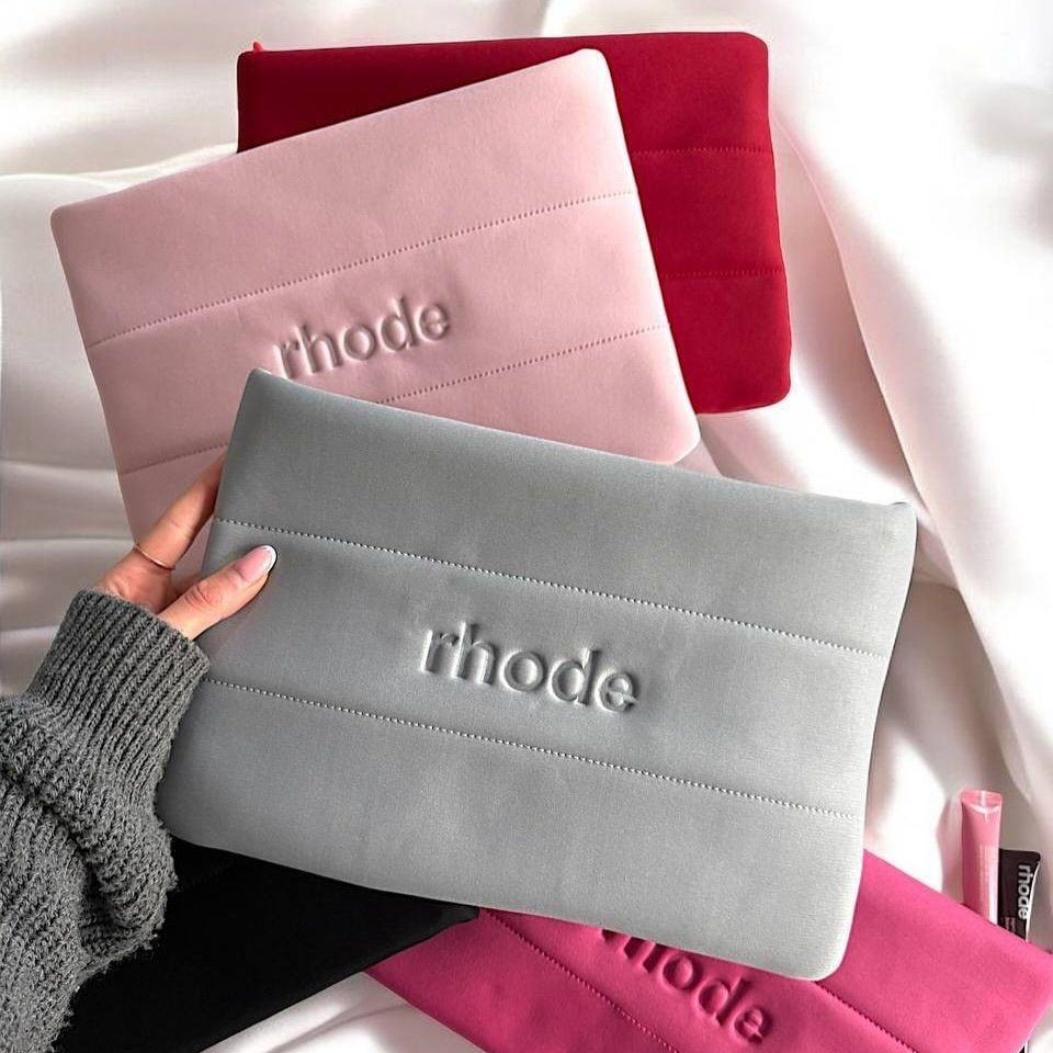 2026 Custom LOGO Large Makeup Bag with Zipper Closure Eco-friendly Lip Gloss and Phone Storage Ribbon and Filled Bag