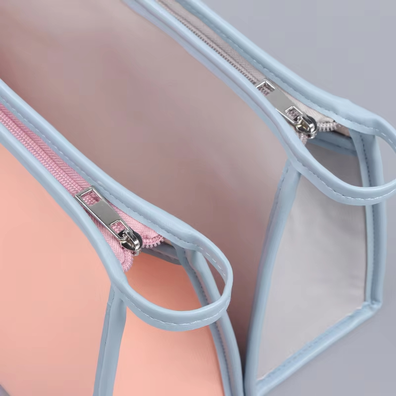 Portable Waterproof Zipper Closure Custom Luxury Fashion Tote Cosmetic Bag for Ladies Evening Make-Up Use