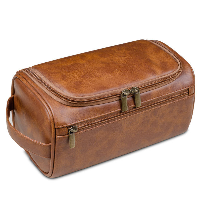 Makeup Bag Large Capacity Waterproof Storage Travel Pu Leather Toiletry Bag Multi-functional Storage Bag