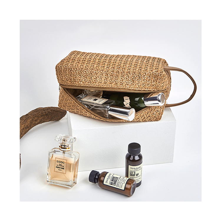 New Design Eco-friendly Woven Cosmetic Bag Travel Makeup Case Toiletry Bag for Women