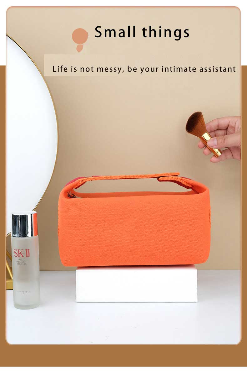 Canvas Cosmetic Cases Makeup Bag Toiletry Wash Bag Beauty Skincare Make up Pouch Bolsa Cosmetiquera