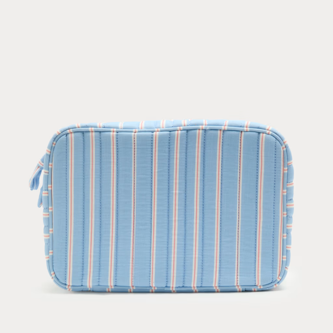 2026 New Custom Logo Portable Quilted Puffy Toiletry Bag 2 Folding Cosmetics Organizer Cute Pink Travel Bag With Hanging Hook