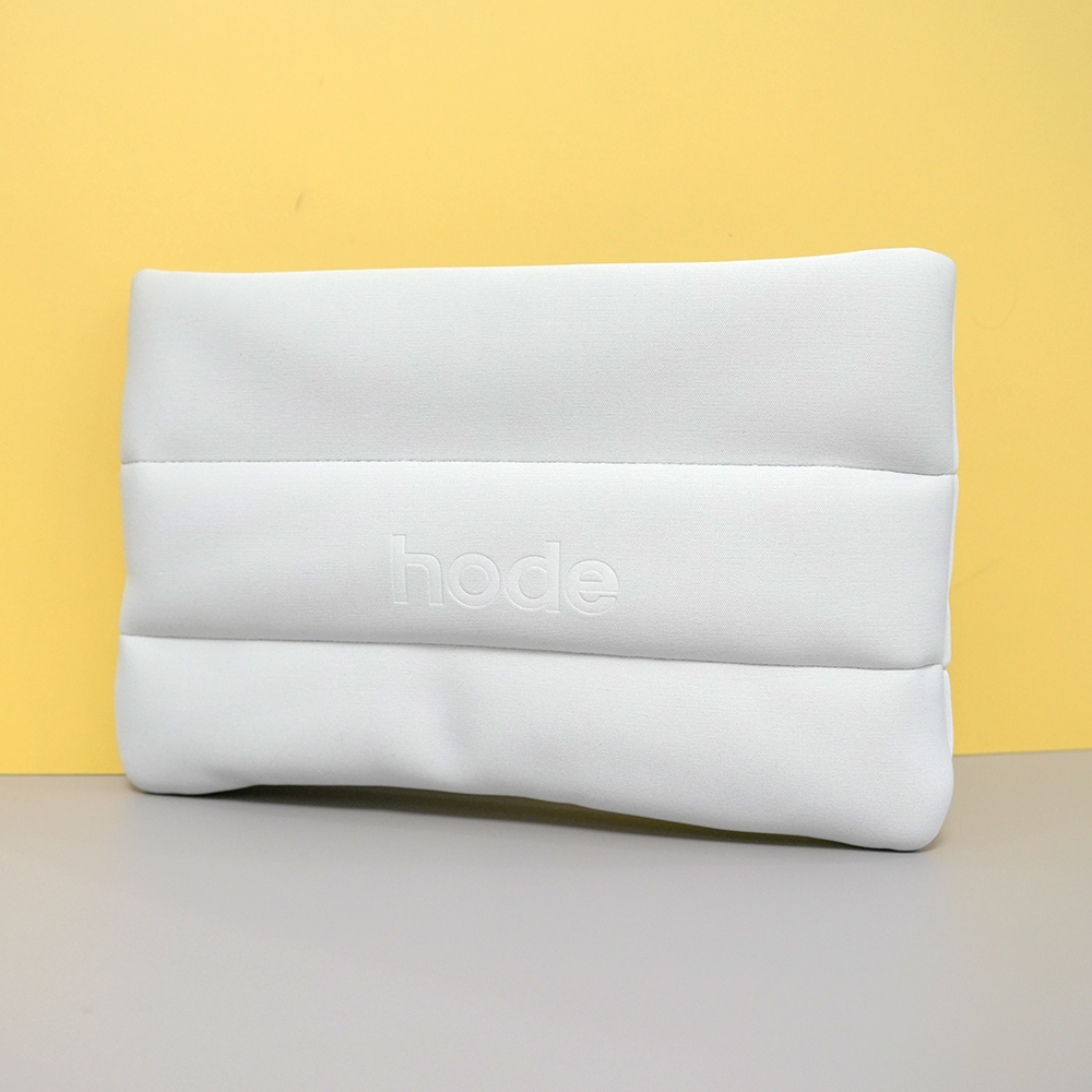 New Fashion Soft Puff Zipper Skincare Pouch Custom Logo Neoprene Makeup Bag for Women