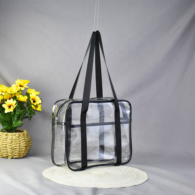 Large Travel Toiletry Bag for Women Transparent Bag Clear Cosmetic Bags With Handle Bathroom Organizer Bag
