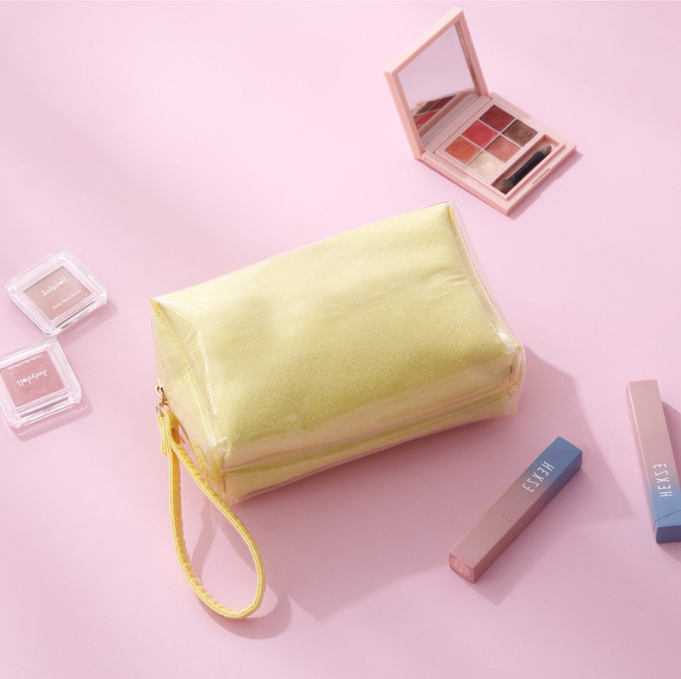 Custom Female Portable Makeup Bag Small Cute Storage Bag Beautiful Girl 2024 New Transparent Cosmetic Bag