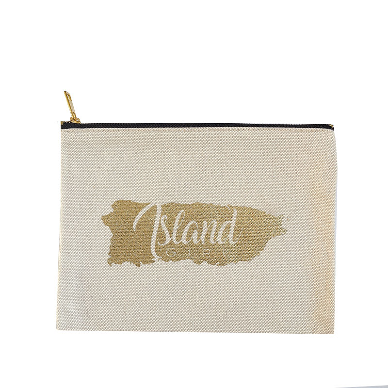 Custom Logo Private Label Women Travel Gidts Canvas Bulk Makeup Pouch Cosmetic Bag With Zipper