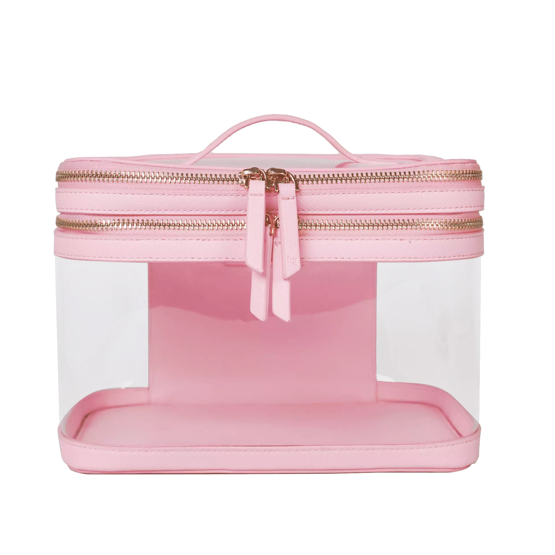 Portable Large Capacity Travel Makeup Case Custom Logo Clear Cosmetic Bag Zipper Pvc Leather Waterproof Skincare Bag For Women
