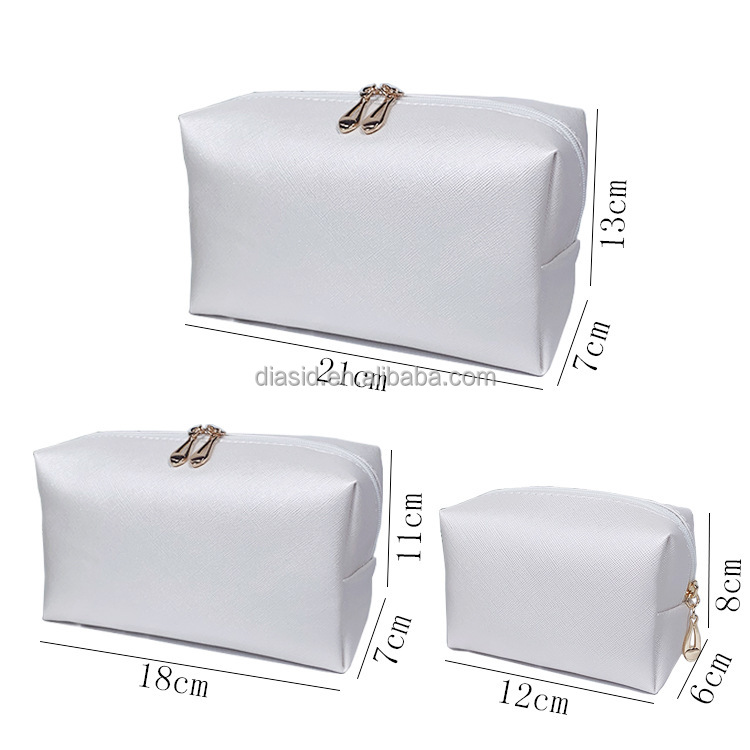 Custom Wholesale Pink Pu Storage Traveling Toiletry Accessories Waterproof Beauty Bag Women Portable Cosmetic Makeup Bag
