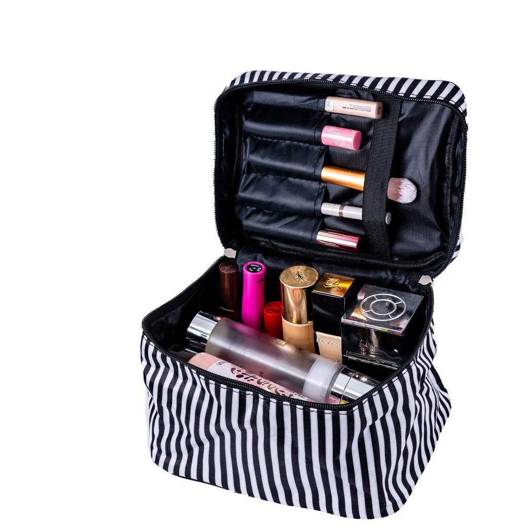 Striped Cosmetic Bag