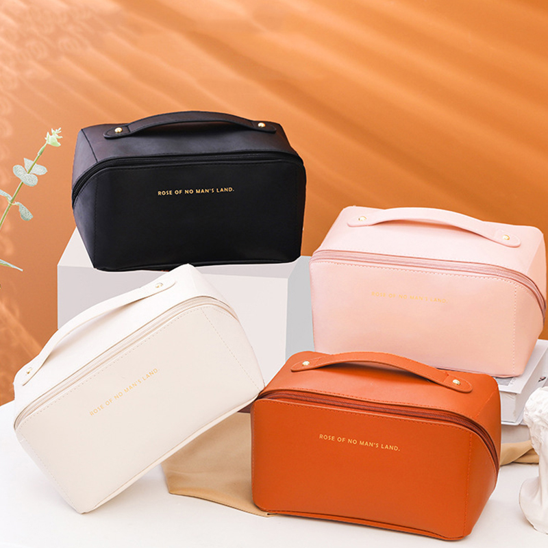New Design Luxury Waterproof Vintage Women Pu Leather Makeup Bag Travel Makeup Pouch Bag Cosmetic Bag for Organizer Beauty Case
