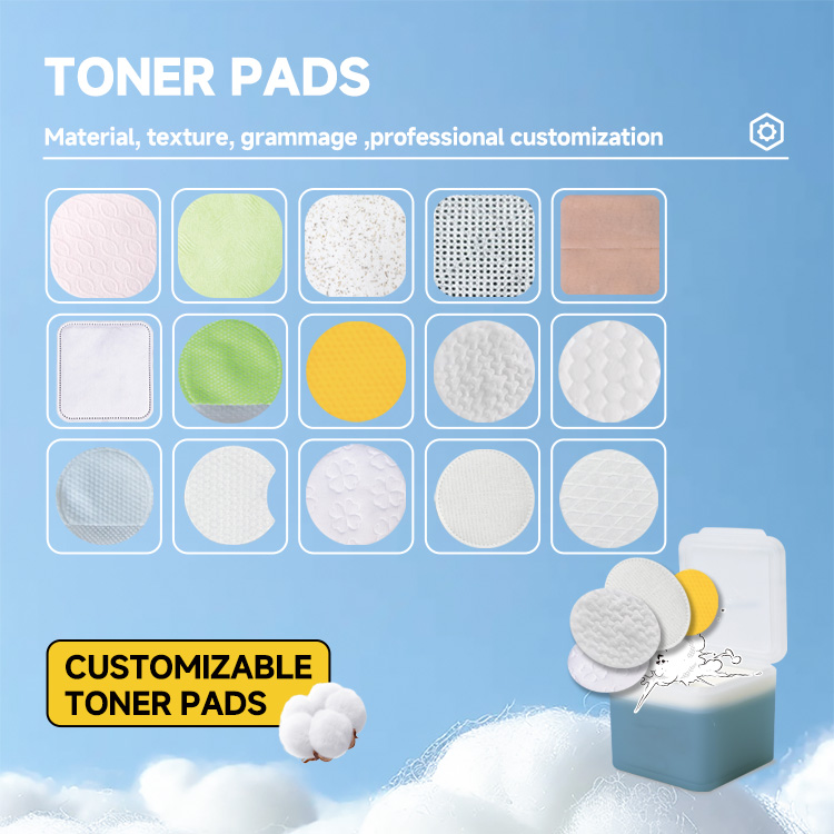 Custom Logo Cream Reusable Bamboo Makeup Remover Cotton Pads Facial Cleaning Cosmetic Make-Up Face Laundry Bag Feature Cleansing