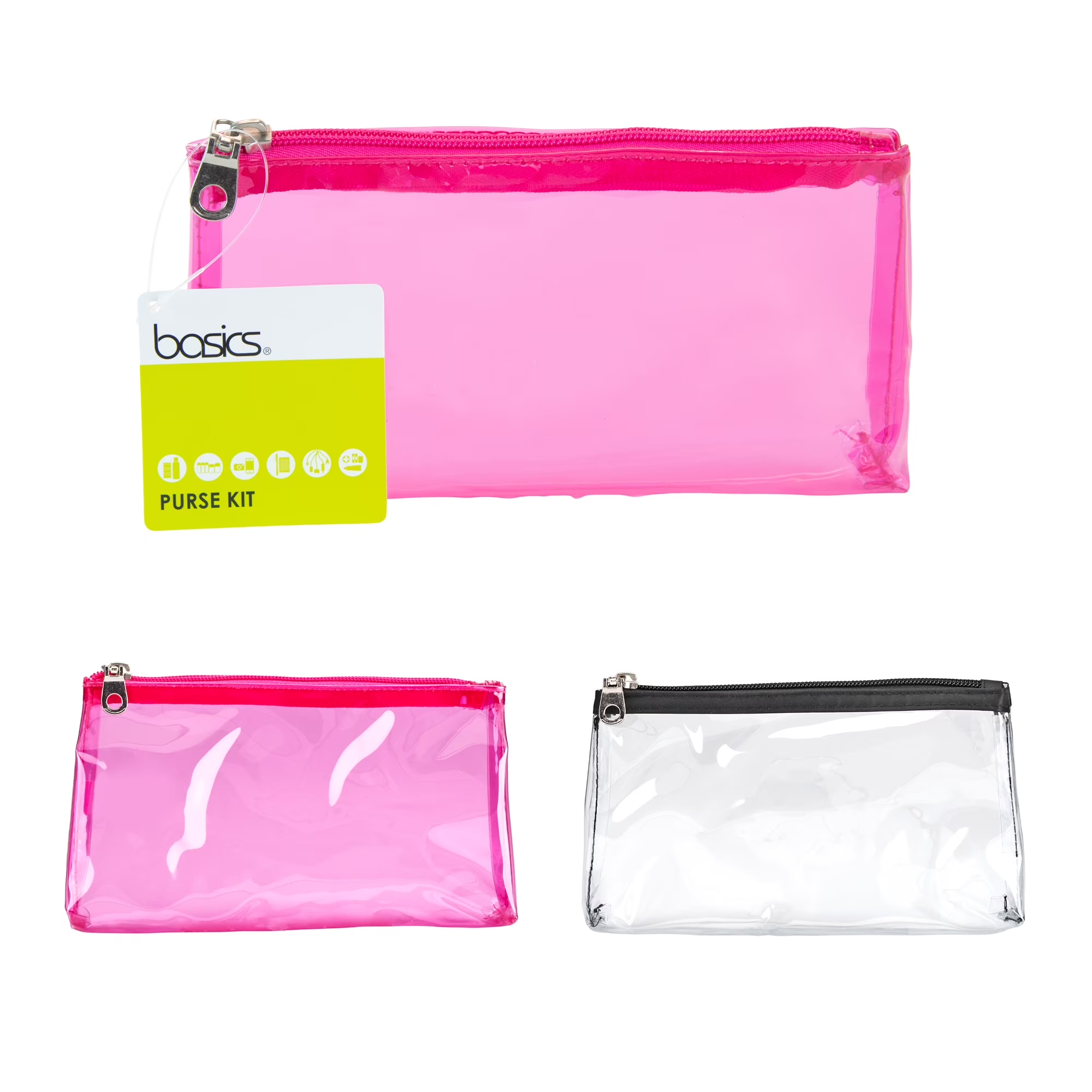 Simply Stylish Transparent Water Proof PVC Zippered Durable Customized Toiletry Travel Cosmetic Make Up Bag