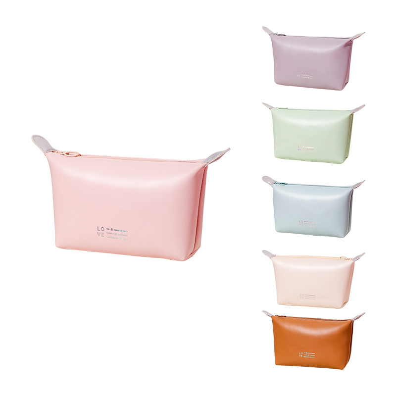 Factory Wholesale Large Capacity Durable PU Portable Cosmetic Bags New Storage Bag Makeup Pouch with Custom Logo