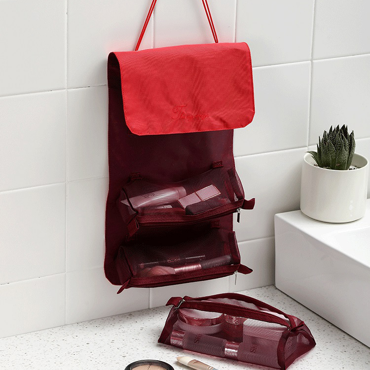Luxury Hanging Travel Cosmetic Makeup Bags with Private Label for Girls and Women