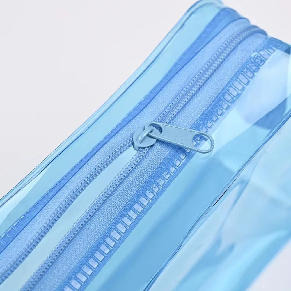 Factory Custom Colorful Transparent Makeup Bag PVC Wash Bag Large Capacity Travel Cosmetics Organizer Makeup Pouch for Women