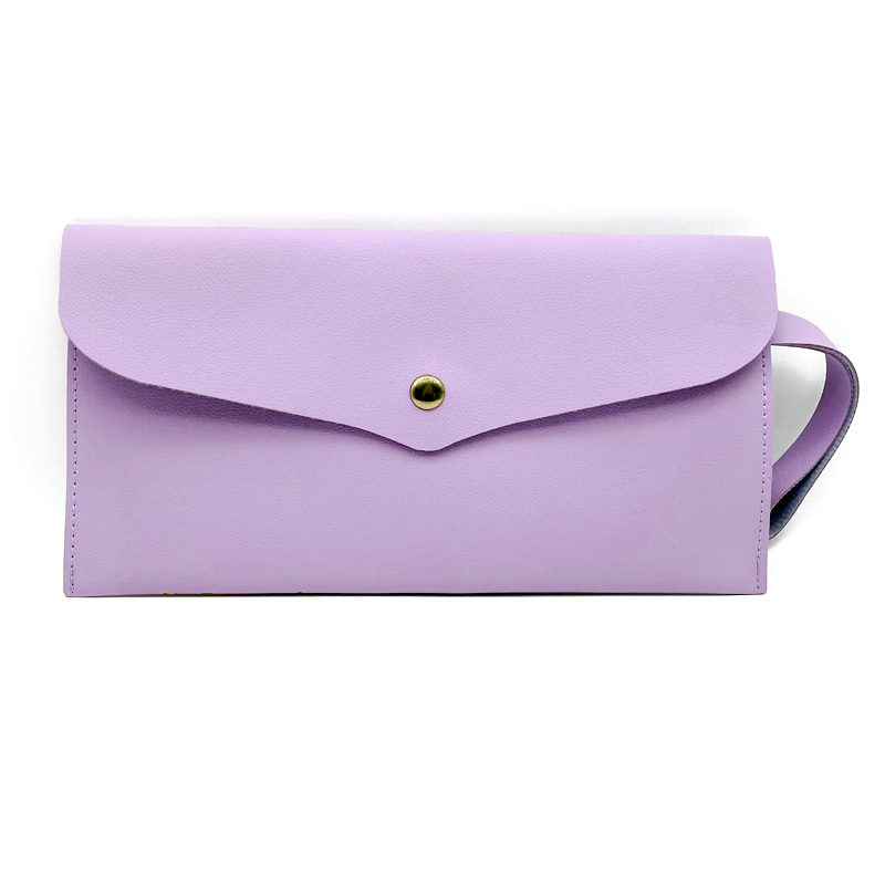 Best Seller Professional Makeup Bag Button-Up Envelope Bags Custom Cosmetic Purse Organizer Ladies Clutch Makeup Bags