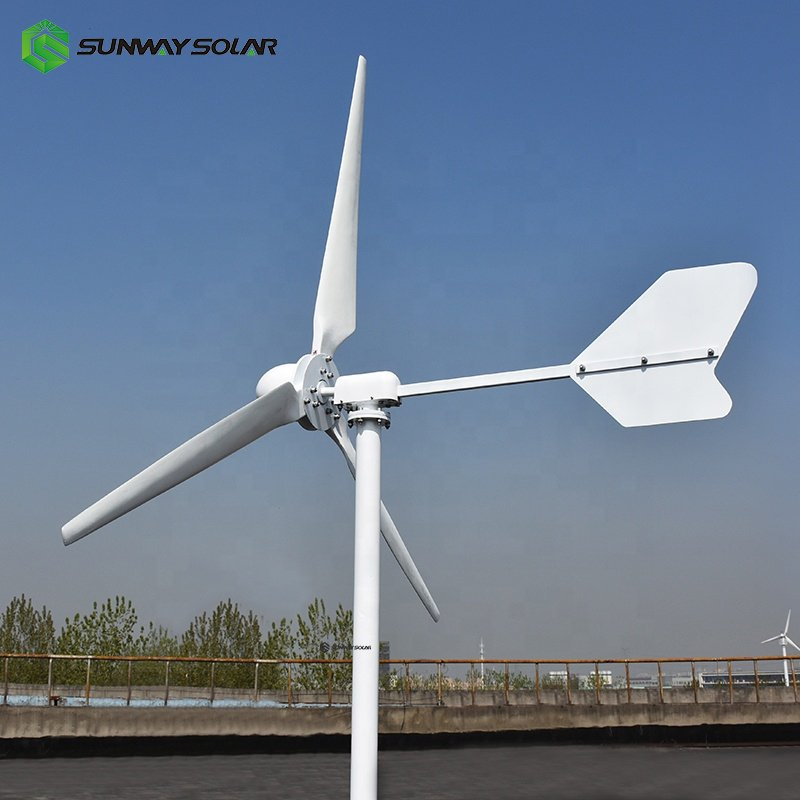 220V Gerador de Vento 3kw 5kw Turbina Eólica Sistema de Geração de Energia Solar e Eólica Preço