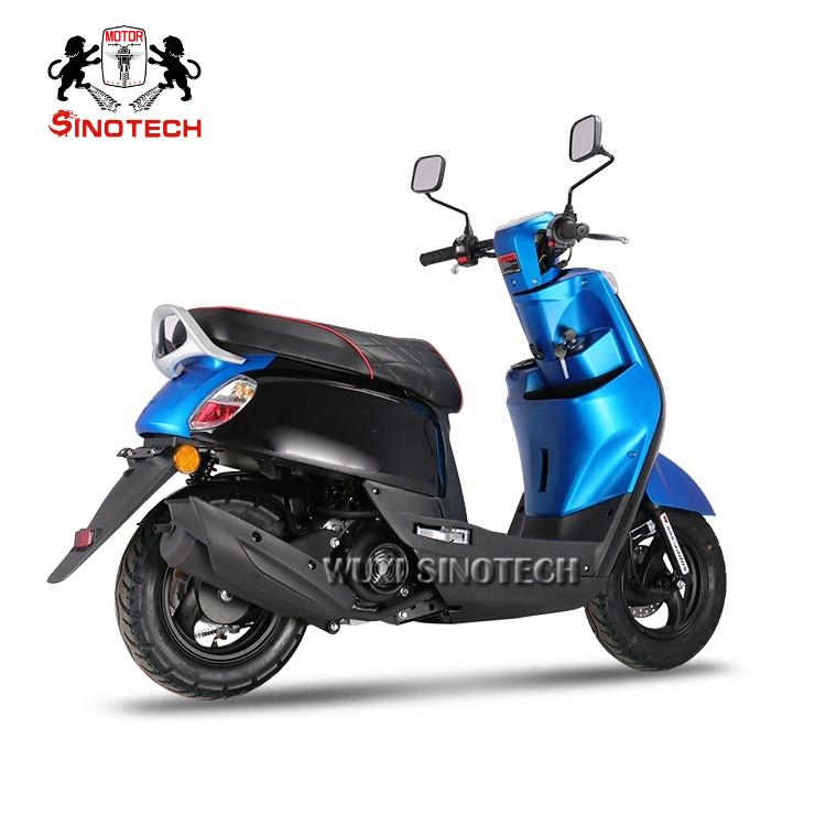 110cc Scooter a Gasolina 1 Cilindro, 4 Motor de Dois Tempos Refrigerado a Ar Sistema de Resfriamento 65kmph Sistema de Partida Elétrica+Kick Start