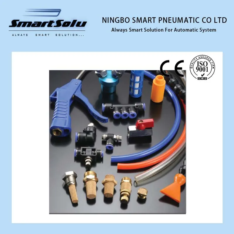 Fabricante de Componentes Pneumáticos para Cilindro de Ar, Válvula Solenoide, Conexões Pneumáticas