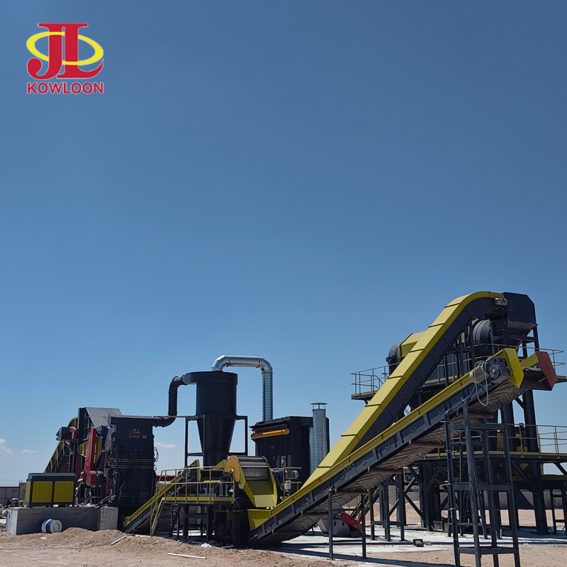 Equipamento de Recuperação de Metal de Triturador de Sucata Sistema de Reciclagem de ELV