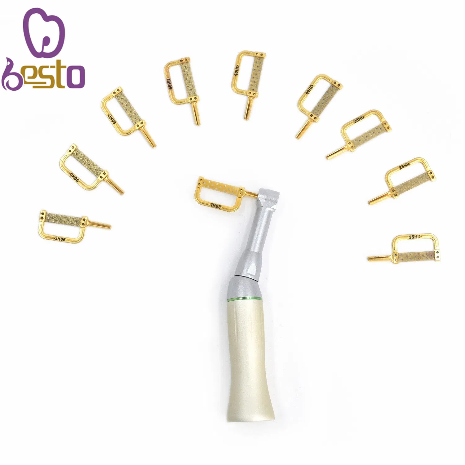 Ferramentas Odontológicas Ortodonticas Kit de Estripamento Interproximal Reciprocante com Ângulo Contra 4: 1 Sistema Ipr