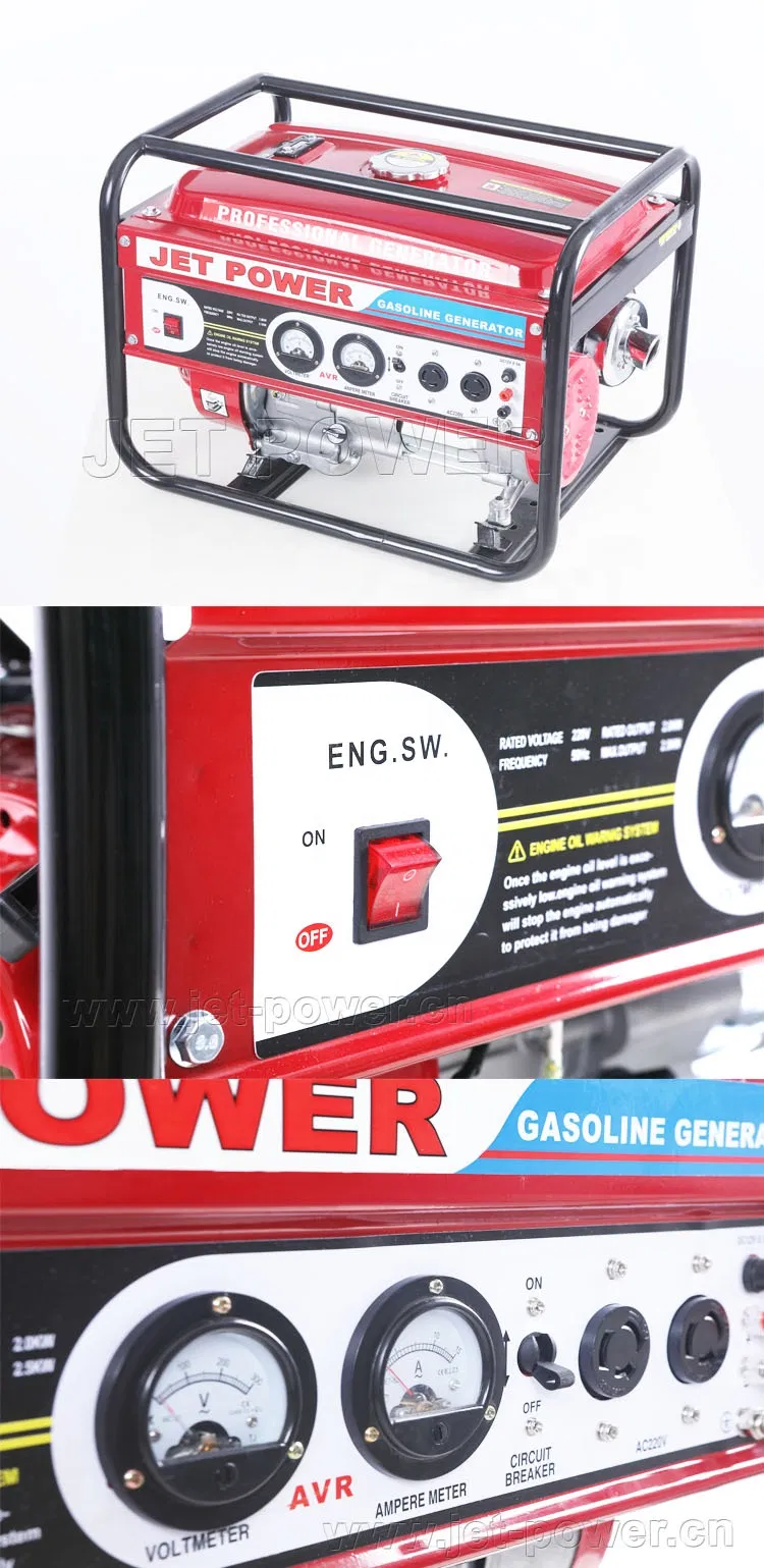 Gerador a Gasolina Super Silencioso com Início Elétrico e Sistema de Partida Recoil 8500W 9000W 10000W