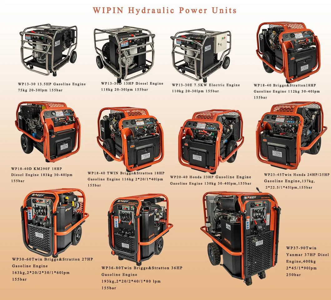 Equipamento de Resgate de Emergência de Sistema Hidráulico Estação Hidráulica Unidade de Potência Hidráulica