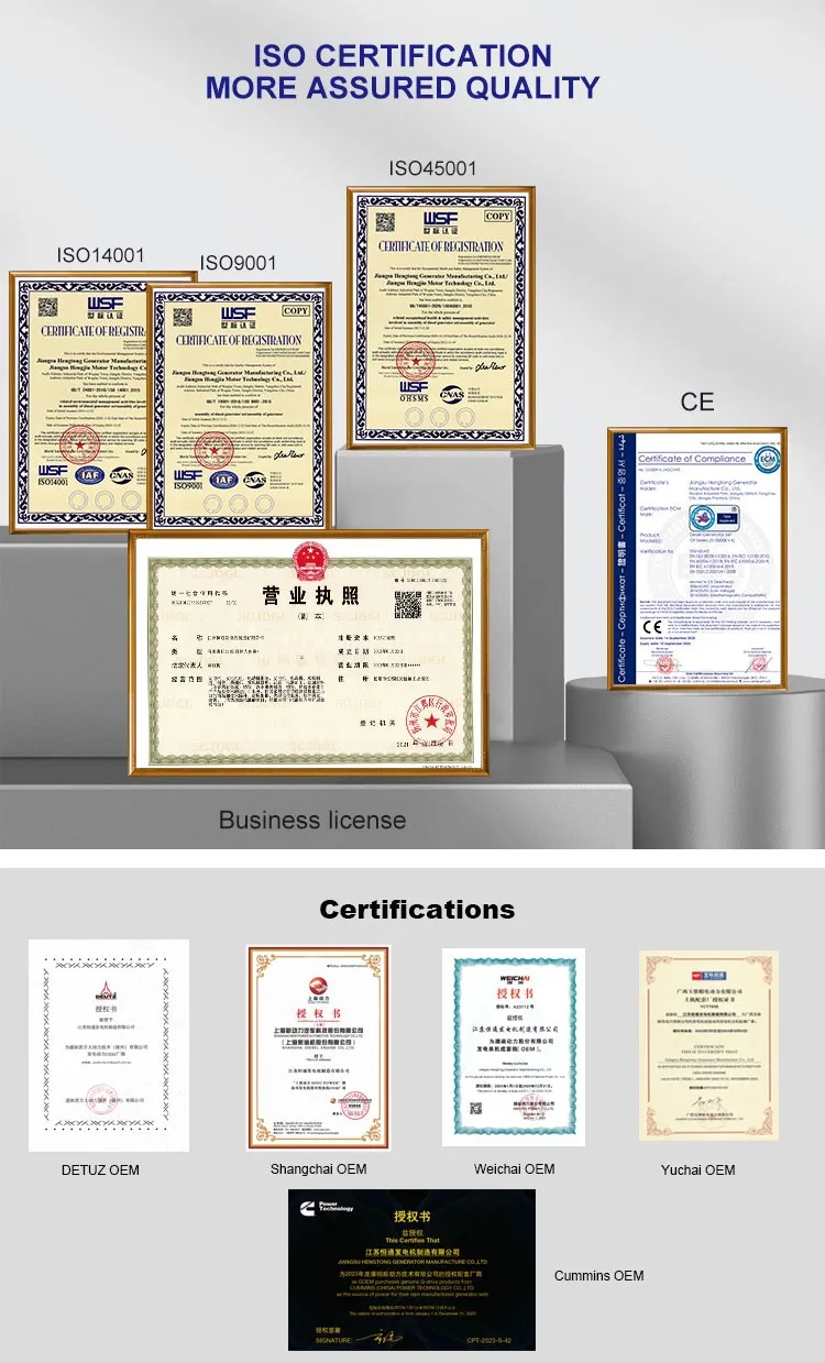 Certificados de qualidade