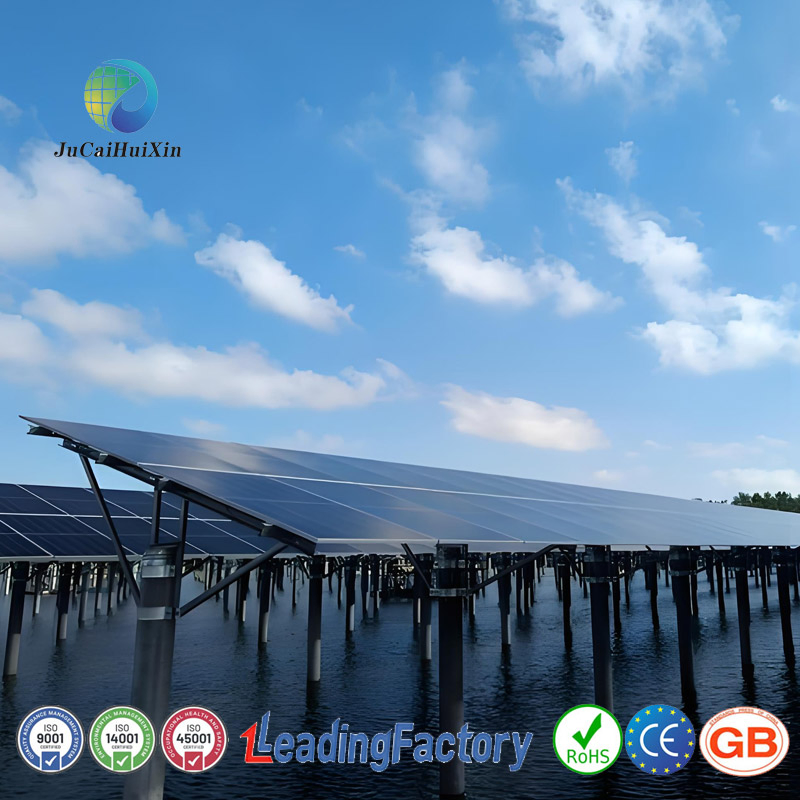 Sistema de Montagem de Painéis Solares Centralizado para Estruturas Flutuantes de Cimento