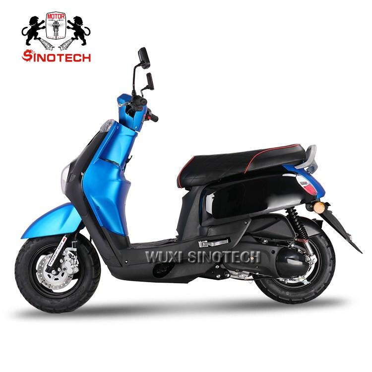 110cc Scooter a Gasolina 1 Cilindro, 4 Motor de Dois Tempos Refrigerado a Ar Sistema de Resfriamento 65kmph Sistema de Partida Elétrica+Kick Start