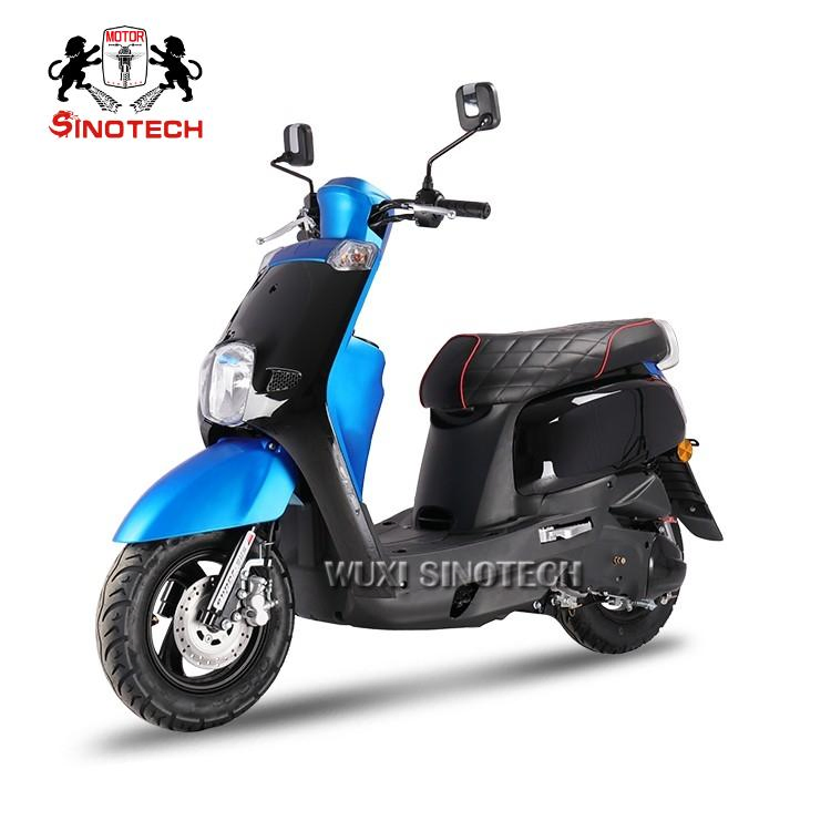 110cc Scooter a Gasolina 1 Cilindro, 4 Motor de Dois Tempos Refrigerado a Ar Sistema de Resfriamento 65kmph Sistema de Partida Elétrica+Kick Start