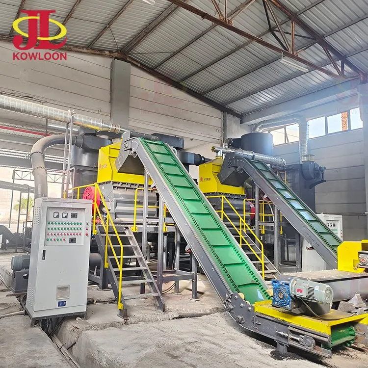 Máquina Granuladora de Borracha de Grande Capacidade Sistema de Reciclagem de Pneus de Carro Triturador Industrial de Pneus