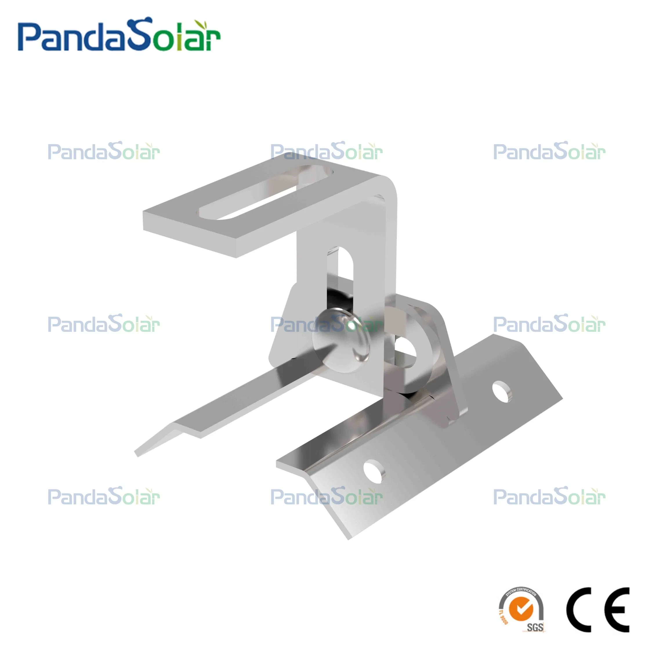 Suporte Solar para Telhado Metálico em Aço Inoxidável SUS304 Sistema de Montagem Solar Kliplok