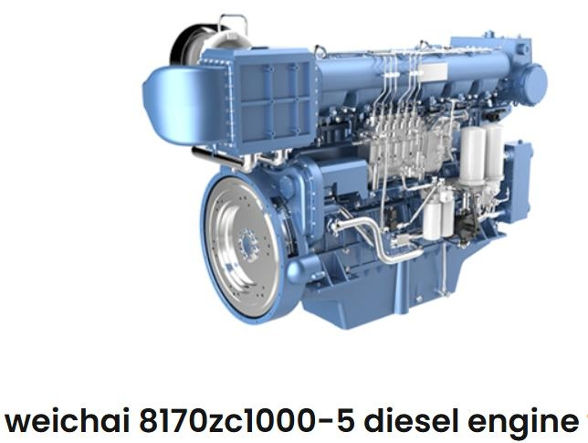 Sistema de Propulsão Marinha ABS/BV/CCS com Motor Diesel, Redutor, Eixo de Cauda, Eixo de Direção e Hélice