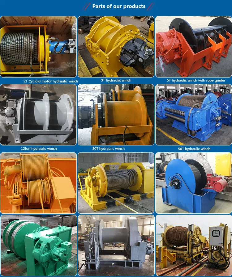 Sistema de Guincho Hidráulico Industrial Marinho 15 Ton