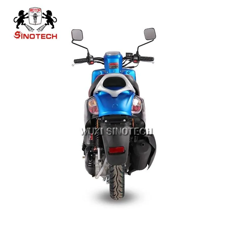 110cc Scooter a Gasolina 1 Cilindro, 4 Motor de Dois Tempos Refrigerado a Ar Sistema de Resfriamento 65kmph Sistema de Partida Elétrica+Kick Start
