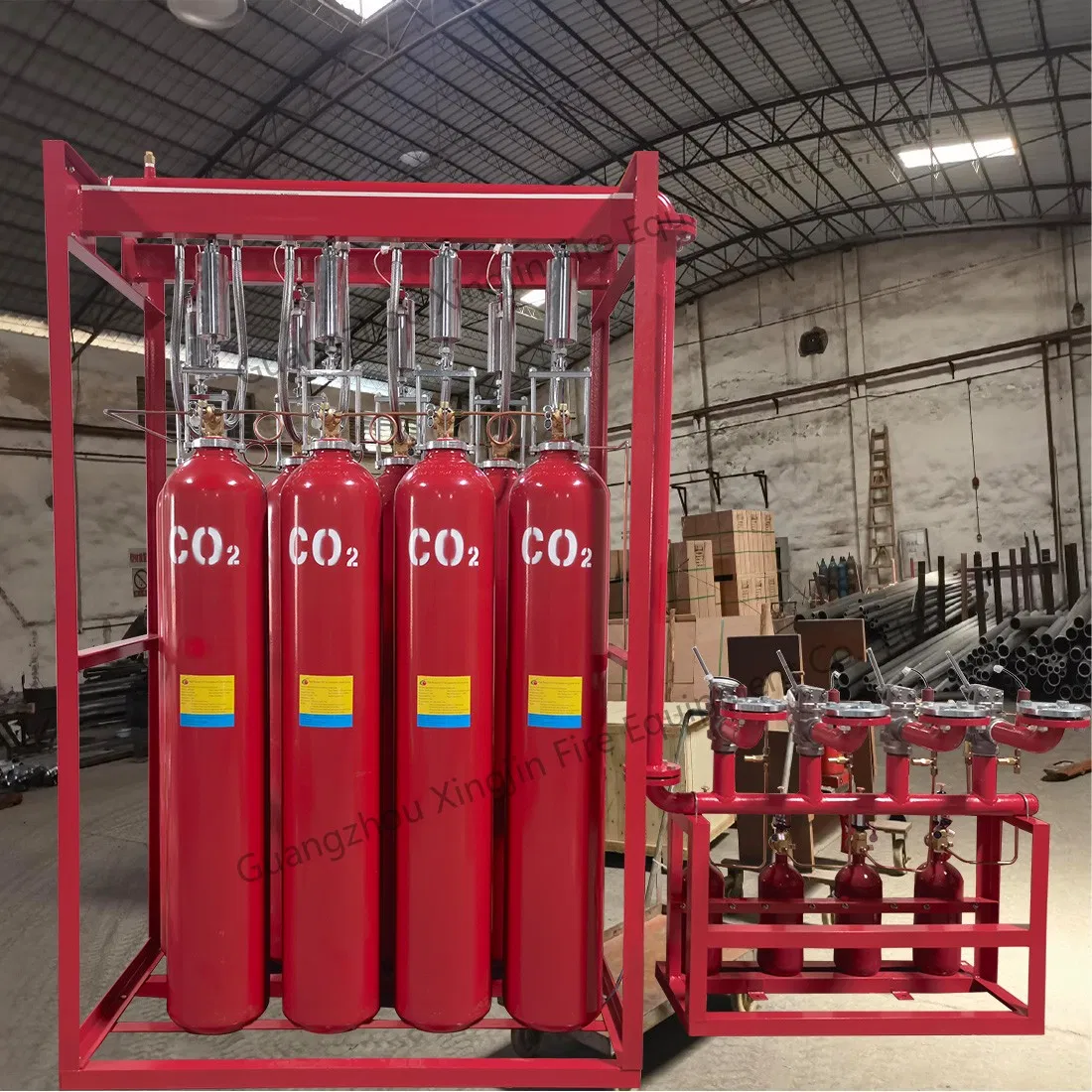 Sistema de Extinção de Incêndio Industrial CO2 para Proteção Confiável