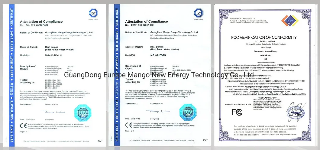 Certificados de Conformidade Europeia