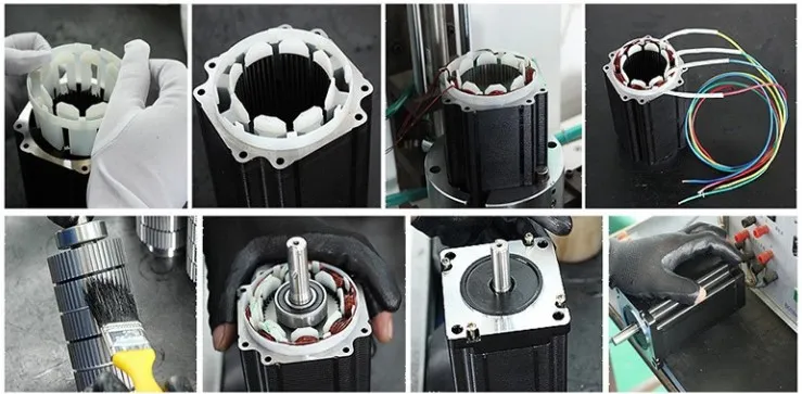 Zltech NEMA24 24V AC 200W 3000rpm 0.637n. Motor Servo Elétrico Sem Escovas com 1024 2500 Encoder de Fio para Braço Robótico
