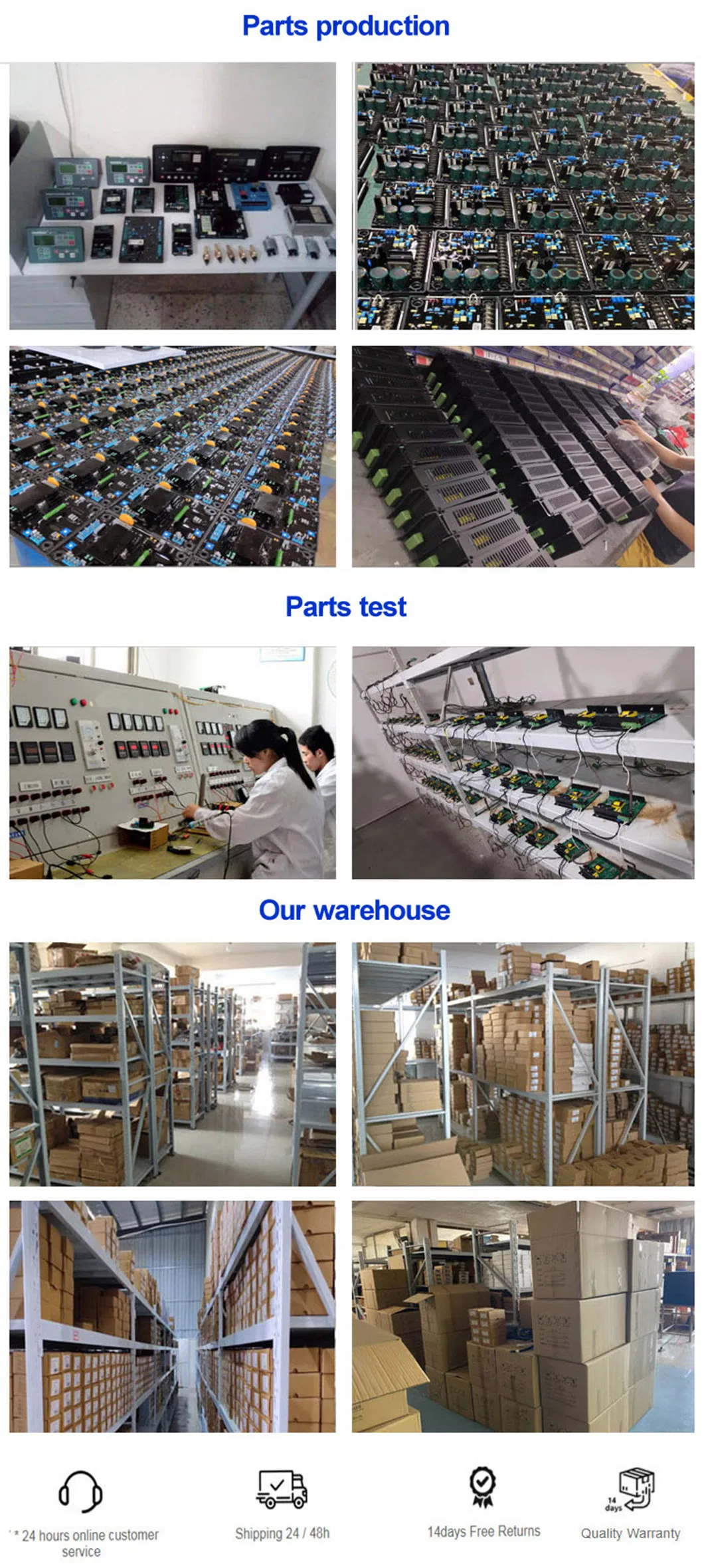 Gama de Produtos de Controle de Geradores