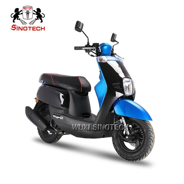 110cc Scooter a Gasolina 1 Cilindro, 4 Motor de Dois Tempos Refrigerado a Ar Sistema de Resfriamento 65kmph Sistema de Partida Elétrica+Kick Start