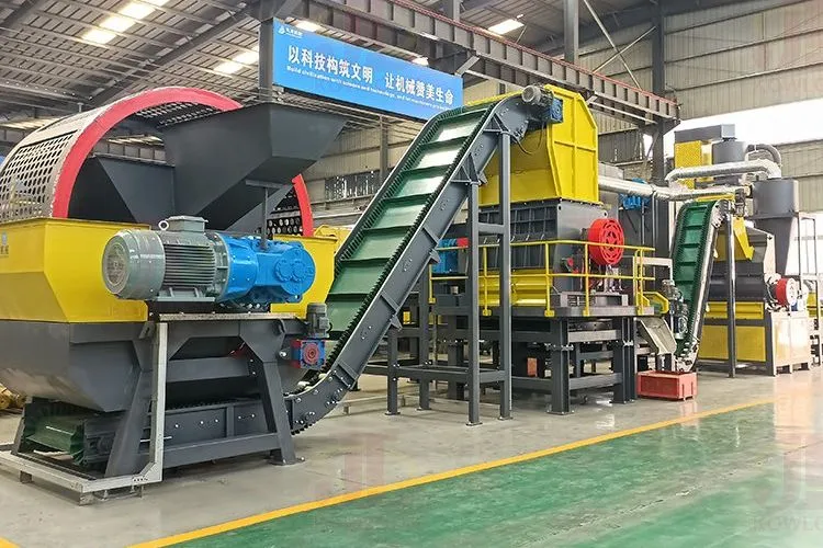 Máquina Granuladora de Borracha de Grande Capacidade Sistema de Reciclagem de Pneus de Carro Triturador Industrial de Pneus