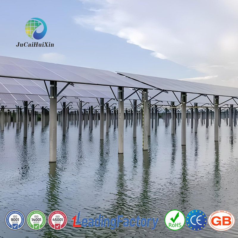 Sistema de Montagem de Painéis Solares Centralizado para Estruturas Flutuantes de Cimento