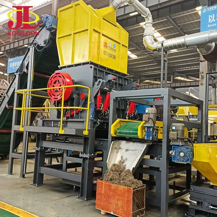 Máquina Granuladora de Borracha de Grande Capacidade Sistema de Reciclagem de Pneus de Carro Triturador Industrial de Pneus