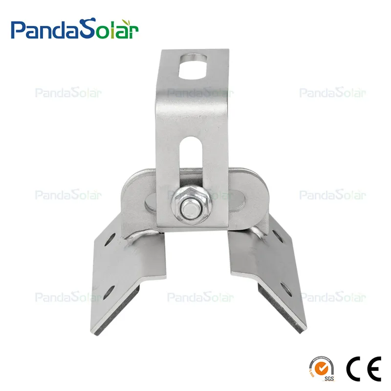 Suporte Solar para Telhado Metálico em Aço Inoxidável SUS304 Sistema de Montagem Solar Kliplok