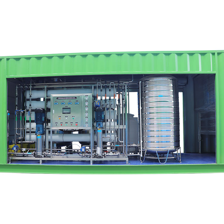 Planta de Dessalinização de Água Marinha Sistema de Água Dessalinizada Containerizado