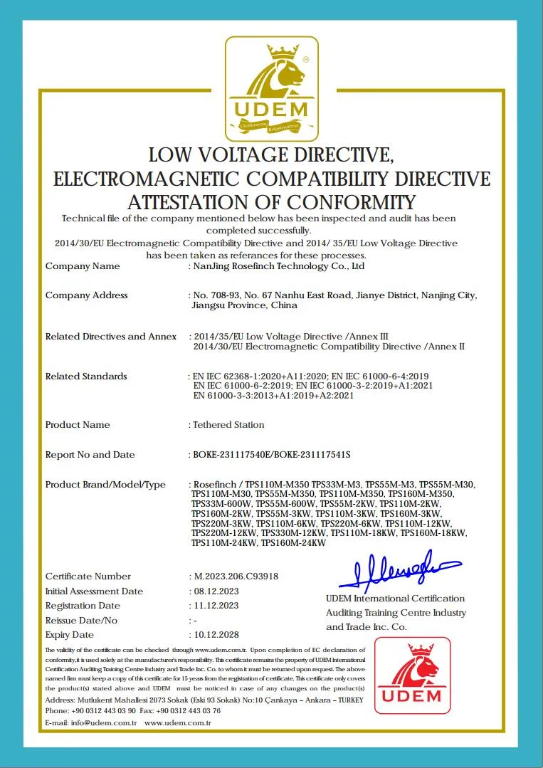 Certificado CE UDEM