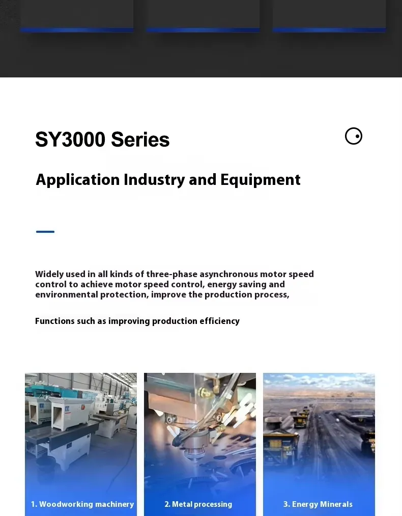 Sistema Inversor Modular SY3000: Escalável 0.75-400kw Potência Empilhável para Carga Industrial