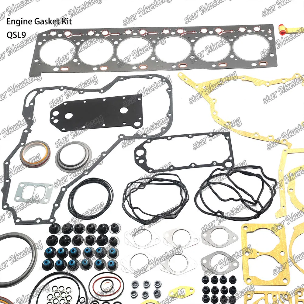 Qsl9 Kit de Juntas do Motor Adequado para Motores Cummins Peças
